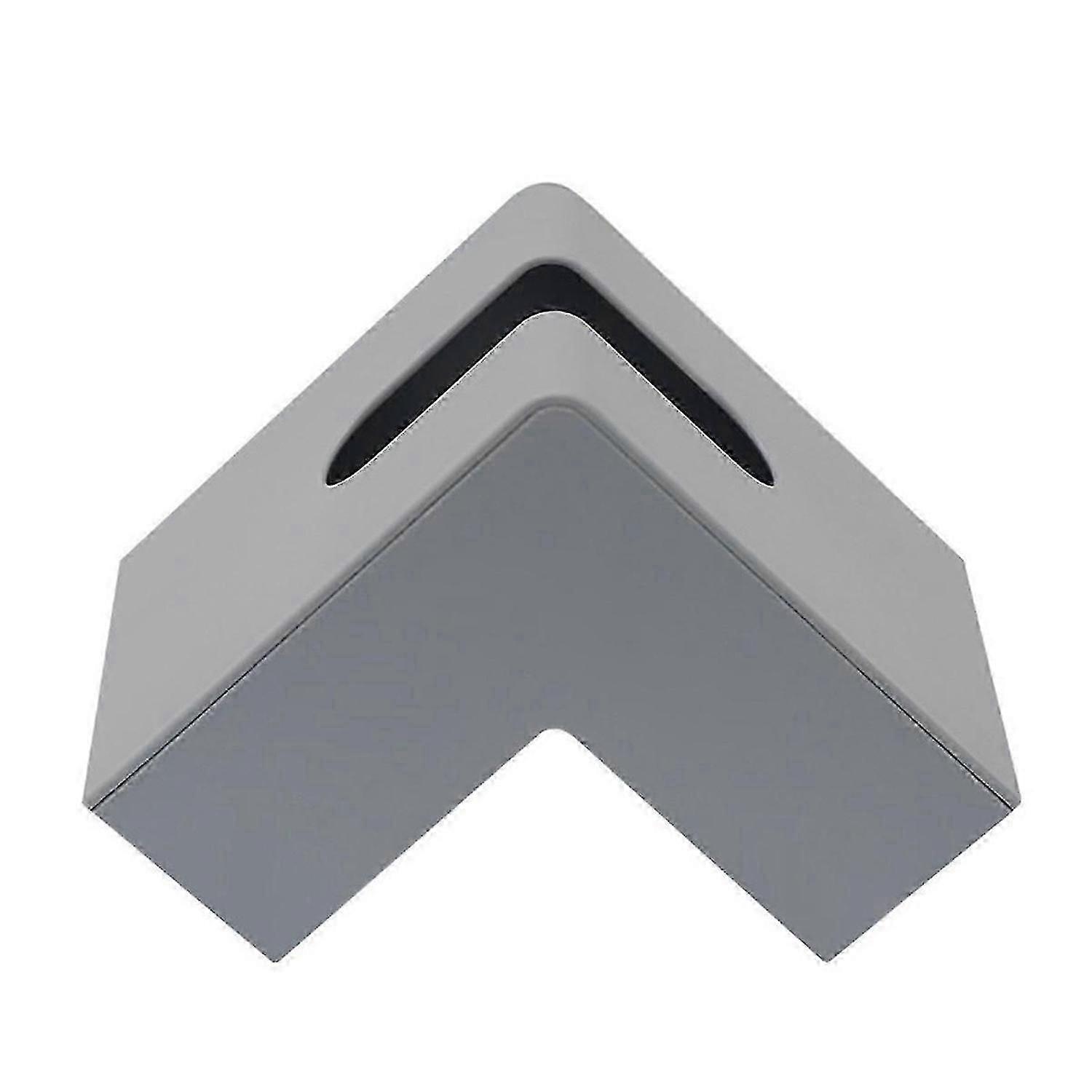 Double Sided Tissue Box, Exquisite Square Tissue Box Holder, Gray