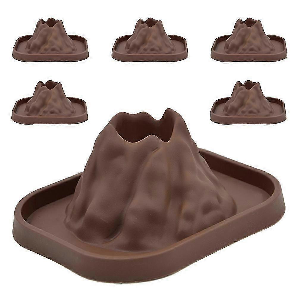 Volcano Science Models Coffee Plastic Volcano Eruptions Prop 6Pcs Kit