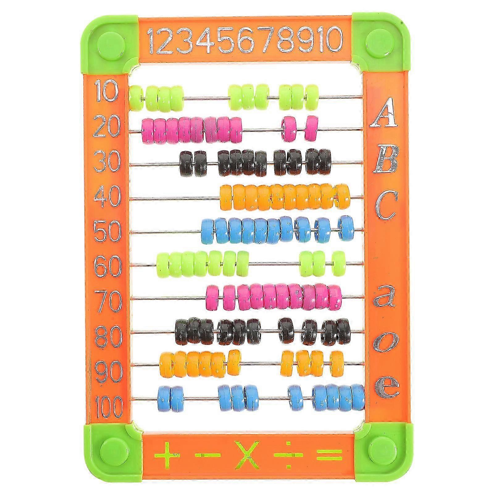 1pc Kid Abacus Arithmetic Abacus Math Educational Counting Toy (Random Color)