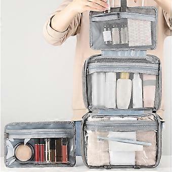 bærbar toalettveske, reise toalettsaker oppbevaringsveske, tørr og våt separasjon kit med krok hangable vanntett barberpose menns kosmetiske bag
