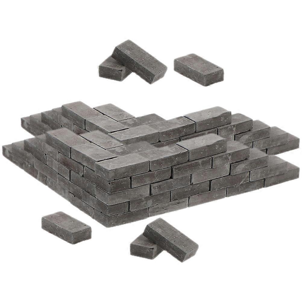 100pcs Mini Bricks Landscaping Miniature Bricks Models Small Bricks for Crafts Bricks Ornament