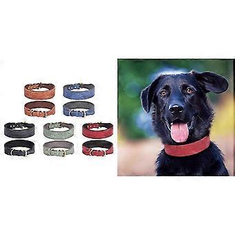 Wide Padded Dogs Collar Embossing Leather Puppy Collars for Outdoor NoPull Comfortable Pet Collar Dogs Accessories XL Red