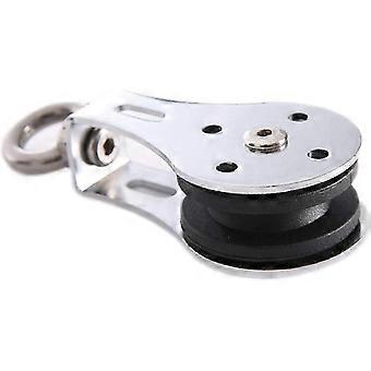 Heavy Duty Silent Swivel Lifting Pulley, 304 Stainless Steel, 50mm Diameter, 300kg Load Capacity for Bodybuilding Gym Equipment