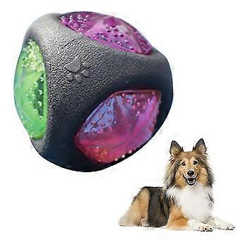Hond Speelgoedbal met led licht en pieper, hond ballen, speelgoed voor honden, speelbal voor honden, gloed in veranderende kleuren, gemaakt van thermoplastisch rubber