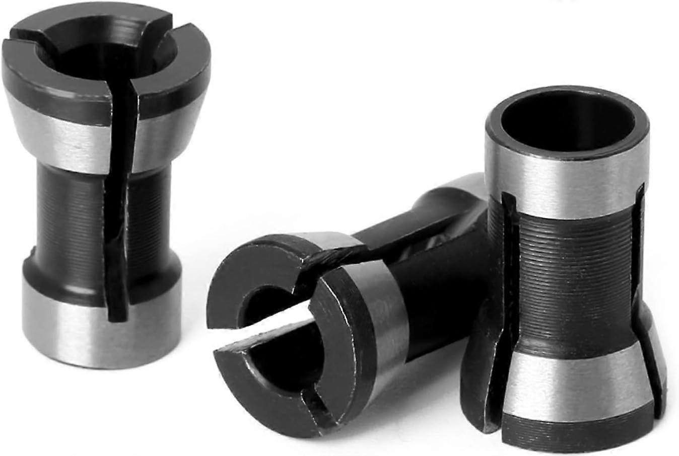 Set of 3 multi-size conversion collets to improve tool compatibility and accuracy