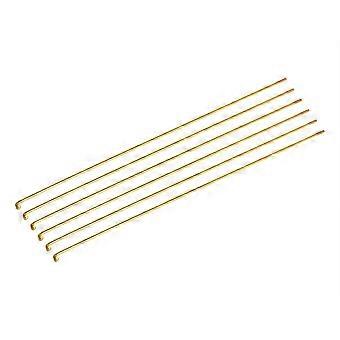 36Pcs/Set Steel Mountain Bike Bicycle Spokes w/ Nipples Gold 259mm