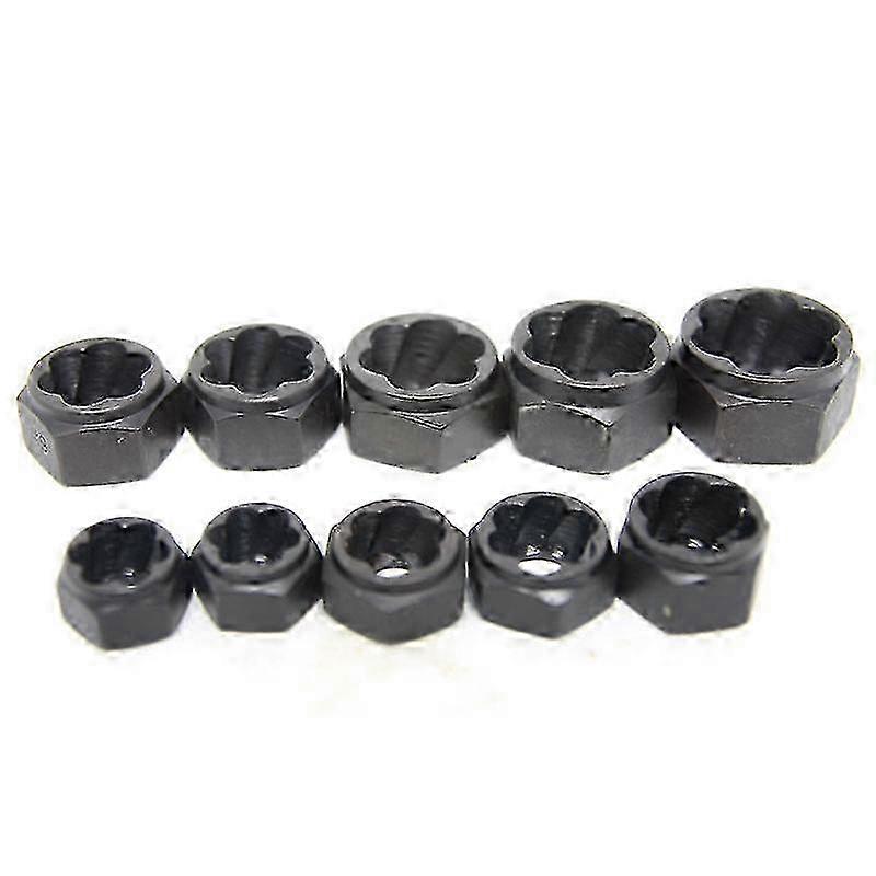 10Pcs Stud Extractor Set Metric Damaged Nut Remover Broken Removal Kit