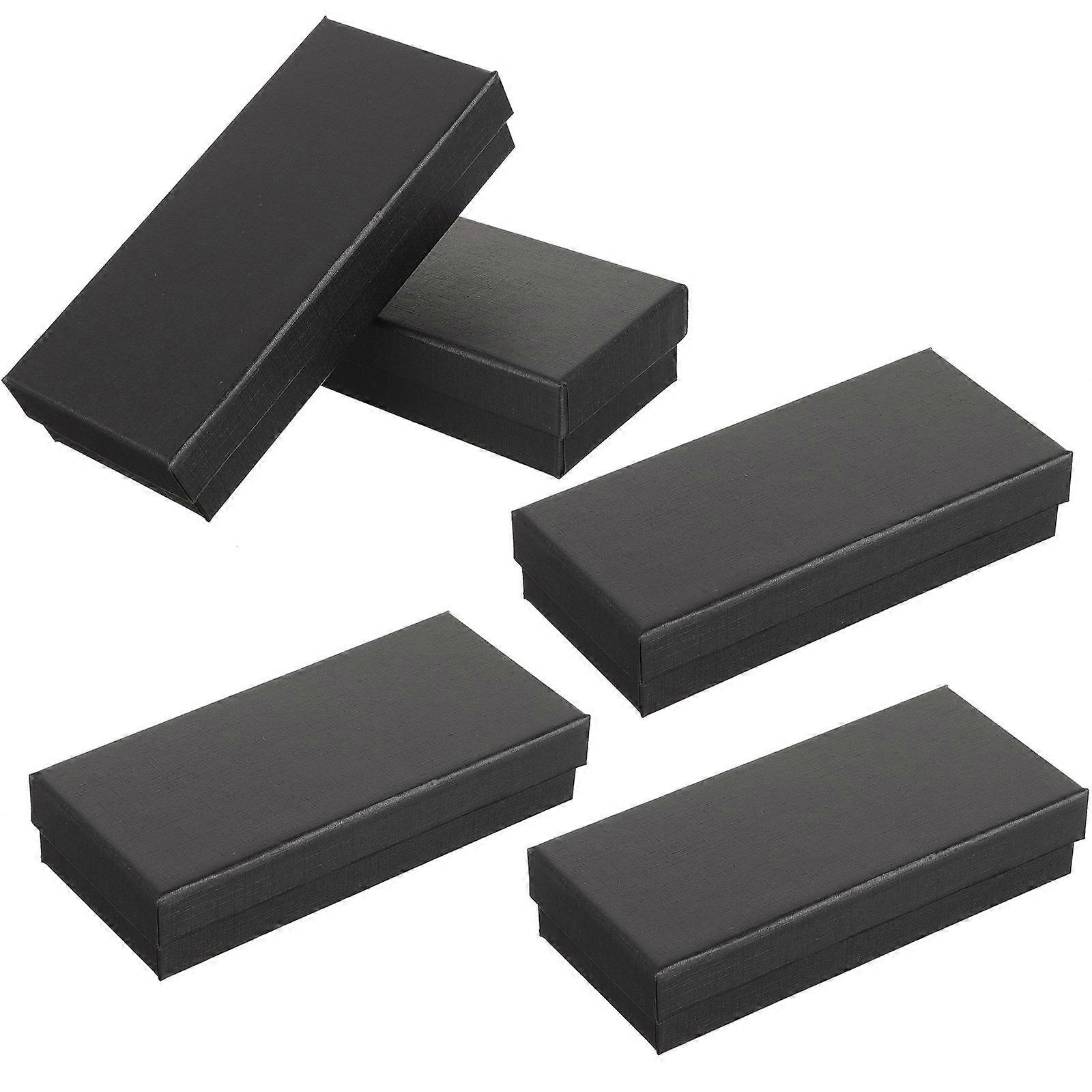 5pcs Single Watch Box Paper Watch Box Watch Holder With Sponge Rectangular Watch Gift Packaging Box