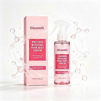Protein Bonding Hair Mist Serum 100ml, Leave-In Spray Pflege für trockenes und strapaziertes Haar, geschmeidiges und weiches Finish, für das tägliche Styling