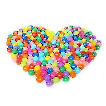 100 Pack BPA Free 4cm Hollow Soft Plastic Balls for Kids Toddlers, Ball Pit Pool Party