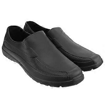 EVA Shoes Non-slip Wear Resistant Chef Shoes Lightweight Comfortable Kitchen Oil-proof Shoes (44 Code, Black)