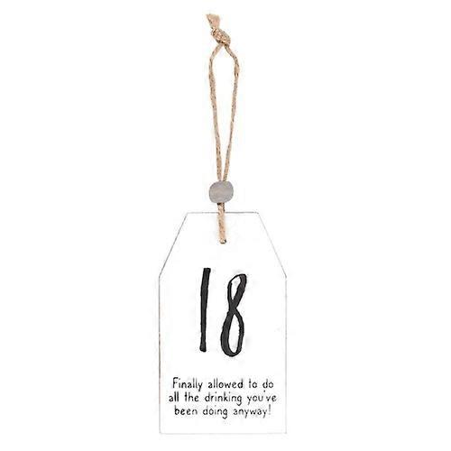 Something Different Milestone 18th Hanging Sentiment Sign