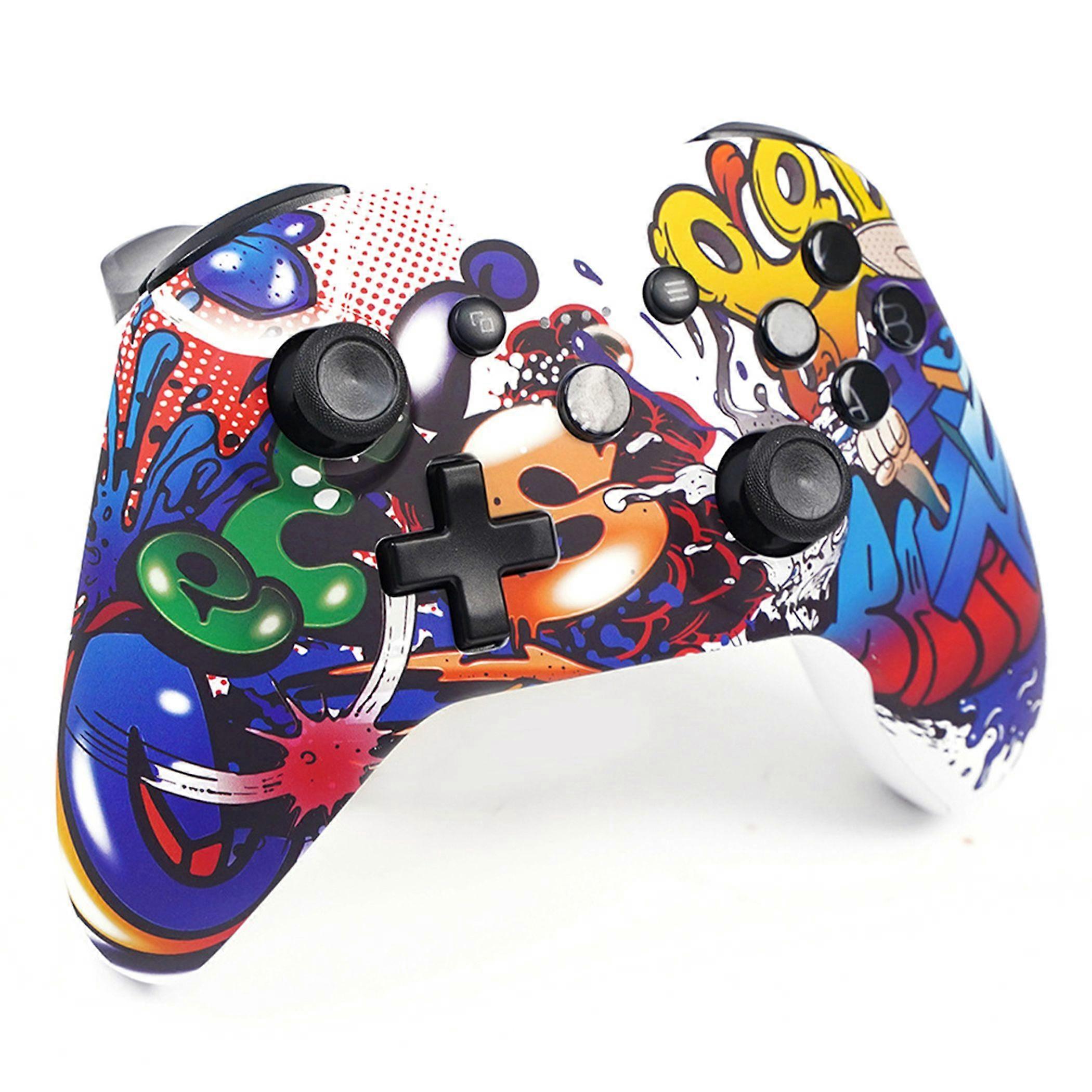 Wireless Gaming Controller PC Switch 2.4G Graffiti