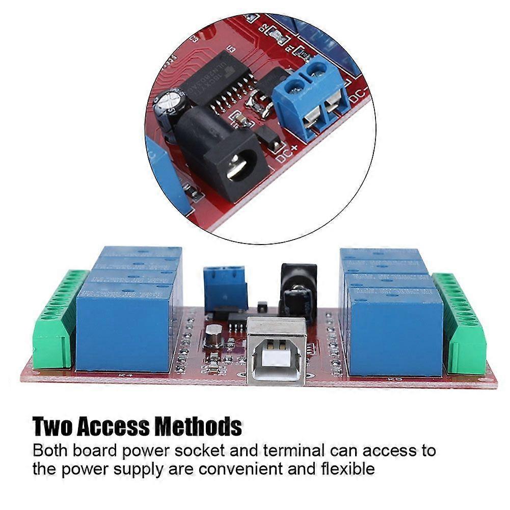 8-channel 5V Computer USB Intelligent Control Switch Relay Module Free driver