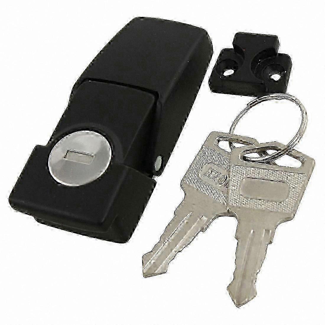 Two-Key Hasp Latch Lock for Cabinet Security Use