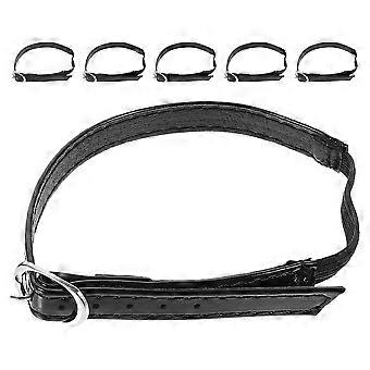 Black PU Invisible Shoe Strap Adjustable for High Heels 3Pairs