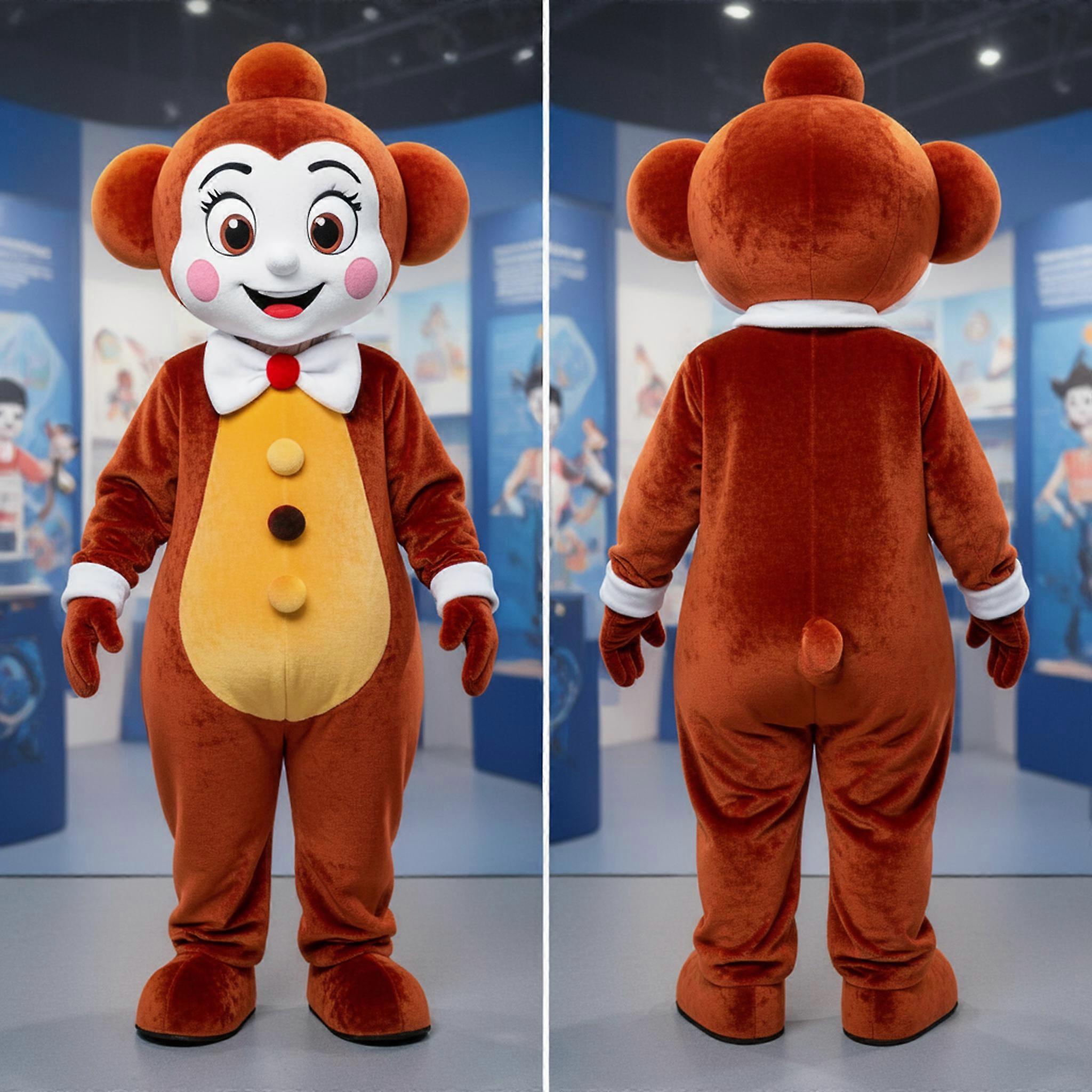 MASTICOT Rust Orange Playful Mime Mascot