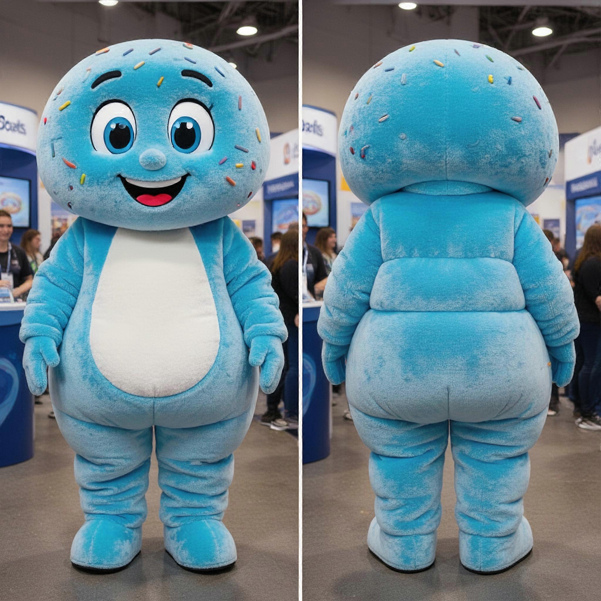 MASTICOT Sky Blue Rounded Bagels Mascot