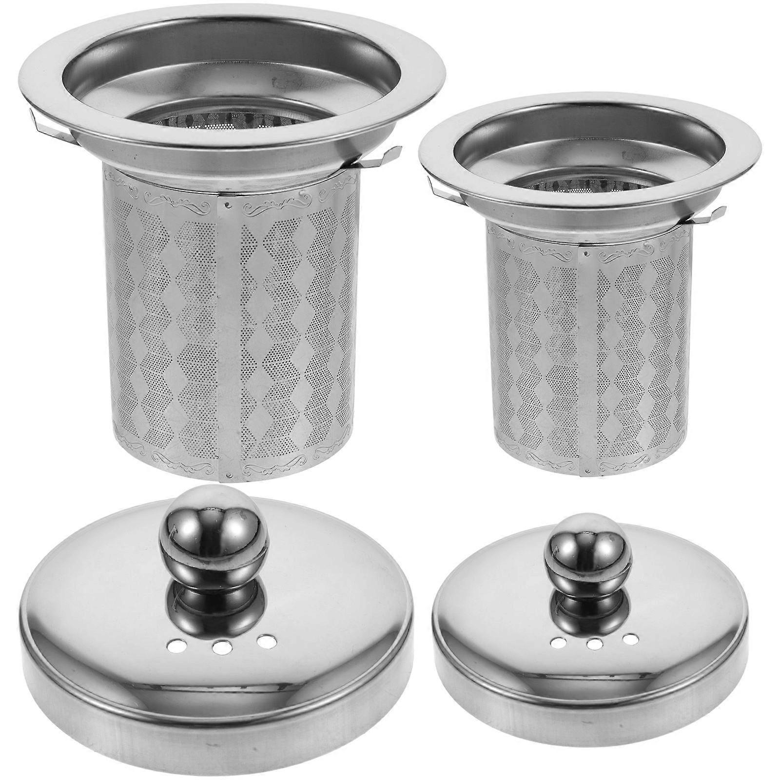 Tea Filter Strainer for Fine Mesh with 2Pcs Tea Infuser Insert