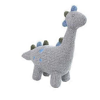 Dinosaur Plush Toy Grey Creative Animal Doll for Kids Playing Use 25x25cm