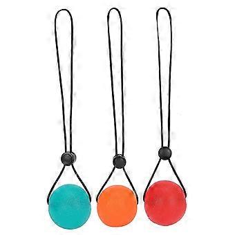3pcs Silicone Grip Ball Mano Polso Esercizio Palle Anziani Riabilitazione Training Massage Ball (Arancione 20 Gradi Rosso 25 Gradi Verde 35 Gradi )