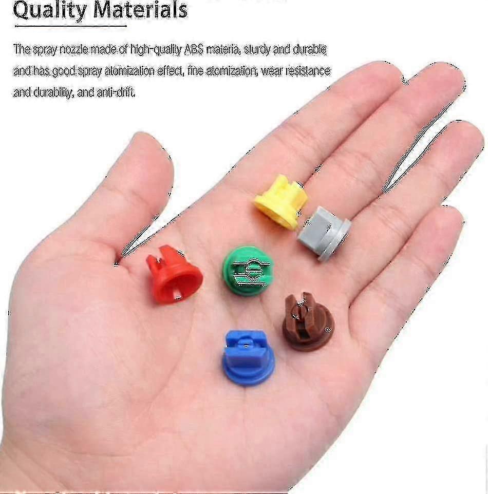 110 Degree Flat Fan Spray Nozzle Tip Assorted Set Compatible with Knapsack Sprayers
