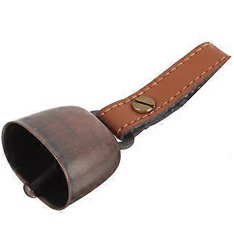 Metal Camping Bear Bell for Outdoor Hiking Use Light Brown Pendant