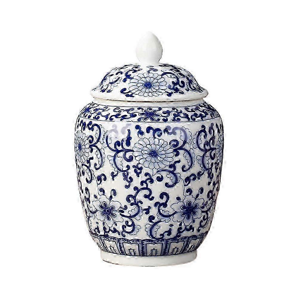Handcrafted Blue White Tea Jar