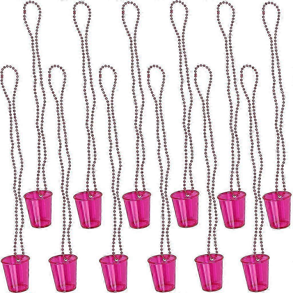 12 Pc Beaded Neck Shot Glass Set