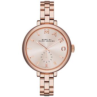 Marc door Marc Jacobs Sally Quartz analoge vrouwen horloge met MBM3364 vergulde roestvrijstalen armband