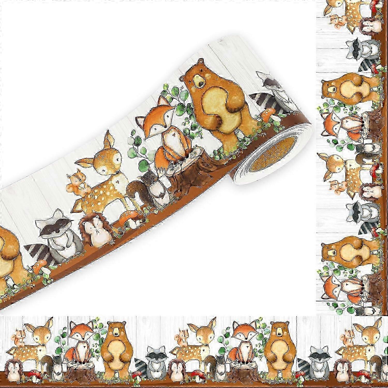 Woodland Animals Die-Cut Border