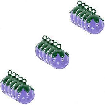 Bells Collar Accessories for Sounding 15Pcs Purple Pendants