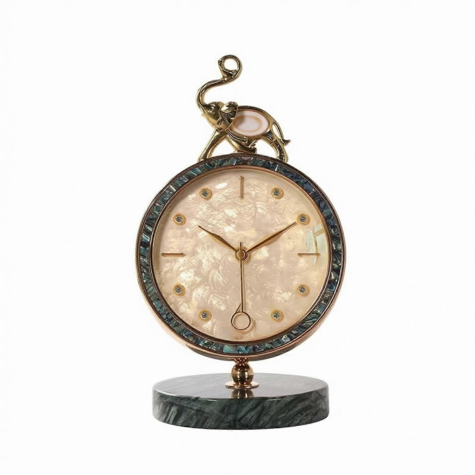 Table Clock with Pendulum Decorative Desk Clock with Pendulum Vintage-Style for