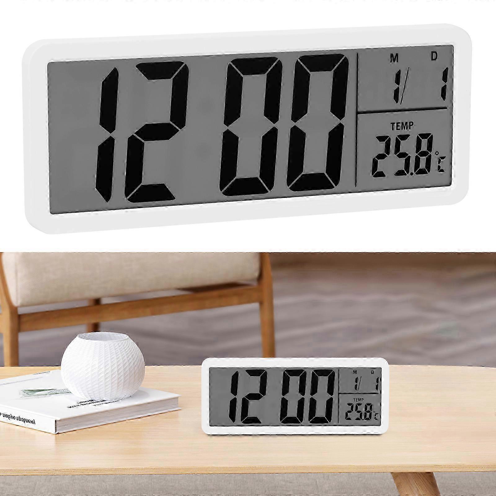Date Temp Large Display Clock