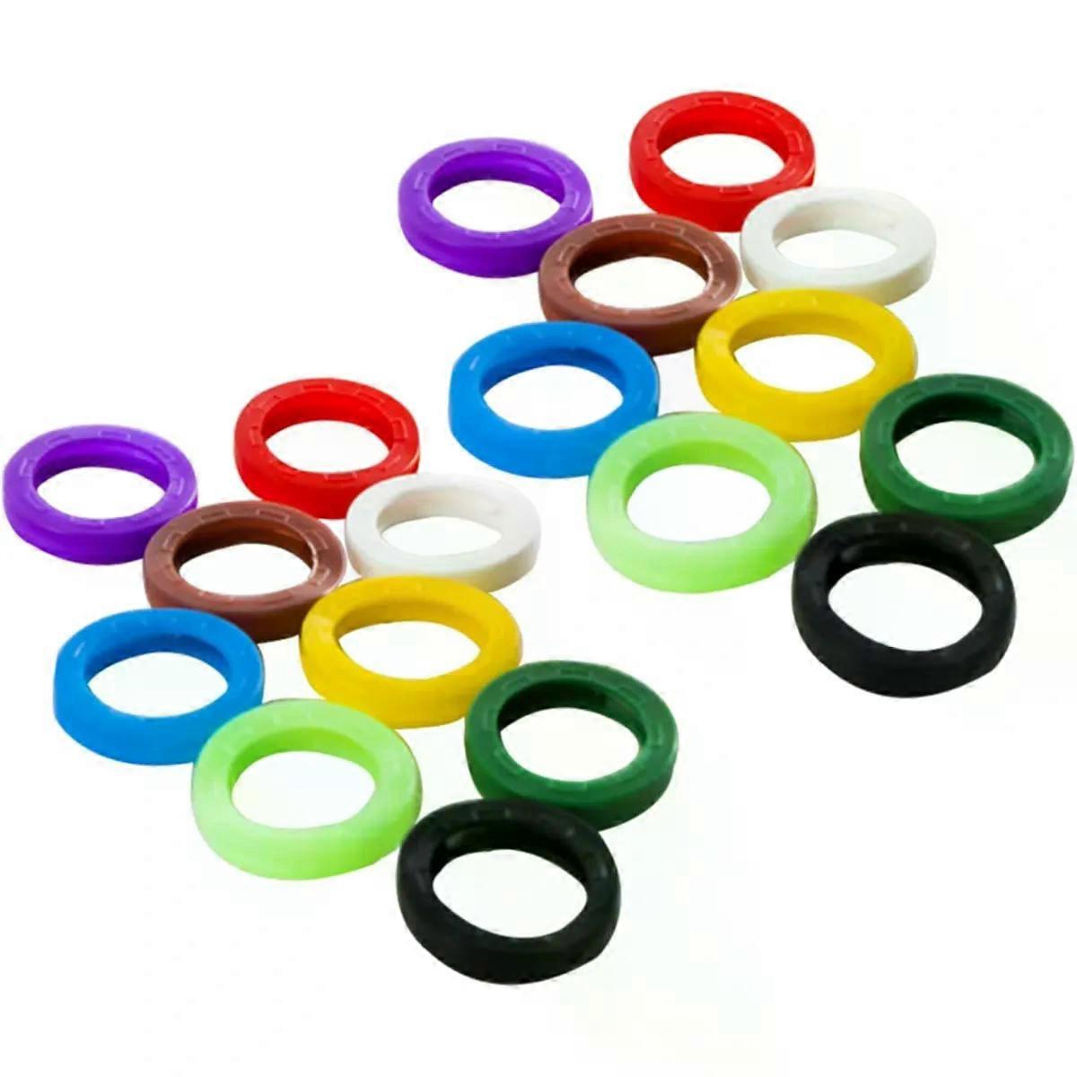 60pcs Plastic Key Caps for Keys Colour Coding Identifier