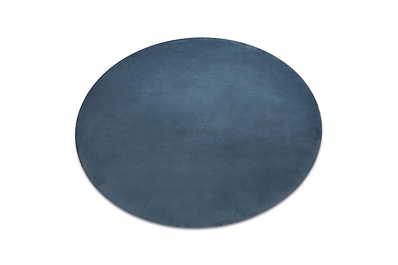 Modern washing carpet POSH circle shaggy, plush, thick anti-slip blue