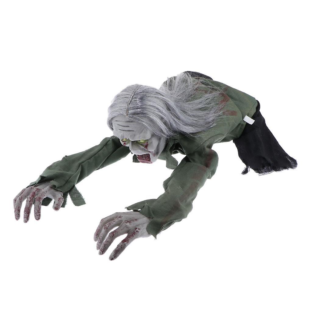 Scary Halloween Crawling Zombie Animated Haunted House Party Decor Props