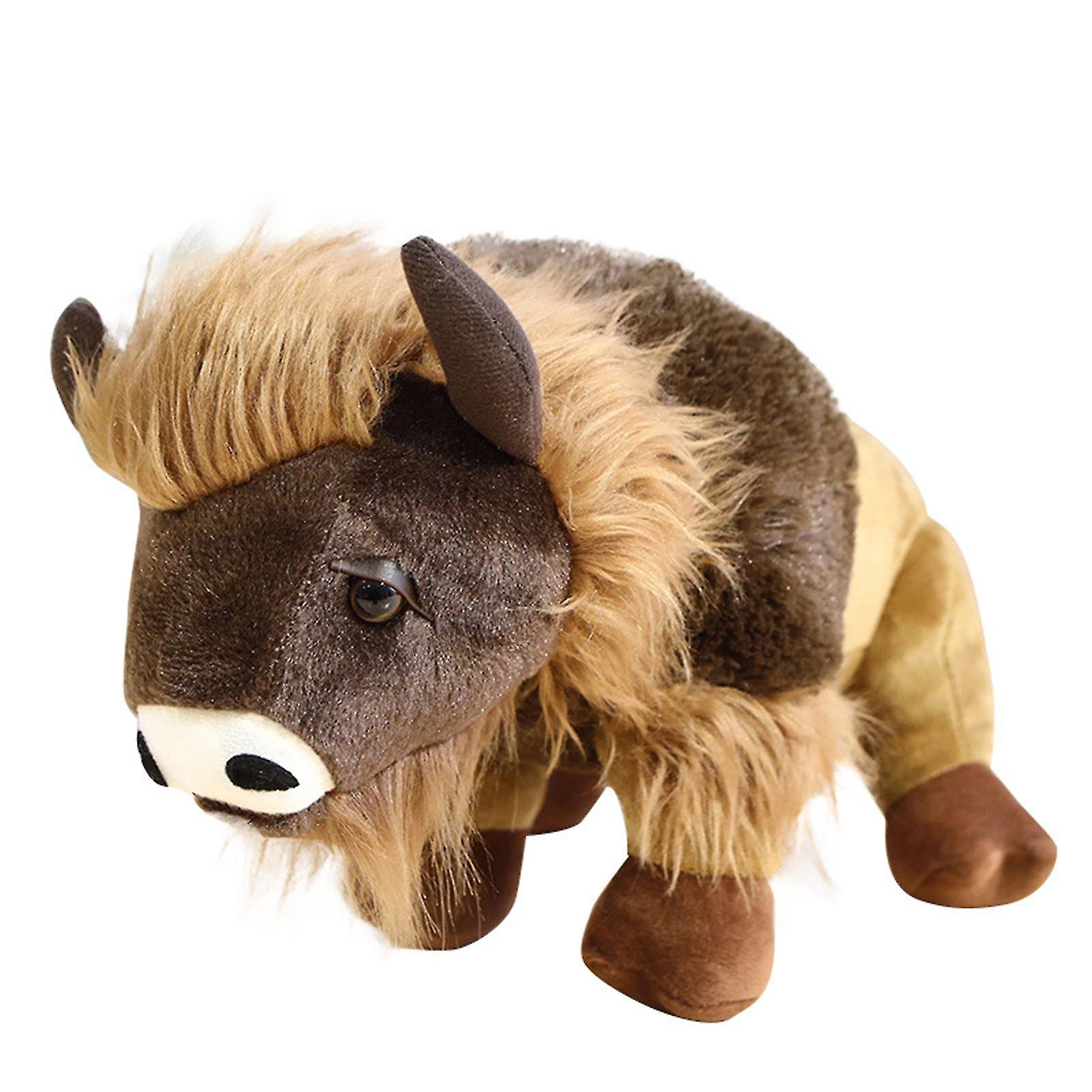 Lovely Simulated Bison Plush Pillow Stuffed Rabbit Doll Creative Cute Simulation Stuffed Toy For Kids Chr
