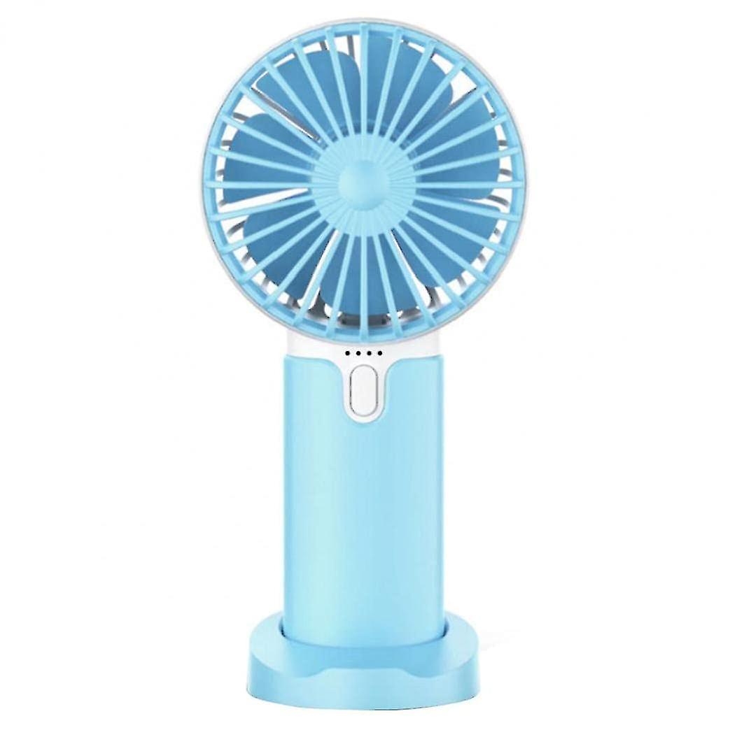 Portable Usb Rechargeable Handheld Fan (blue)