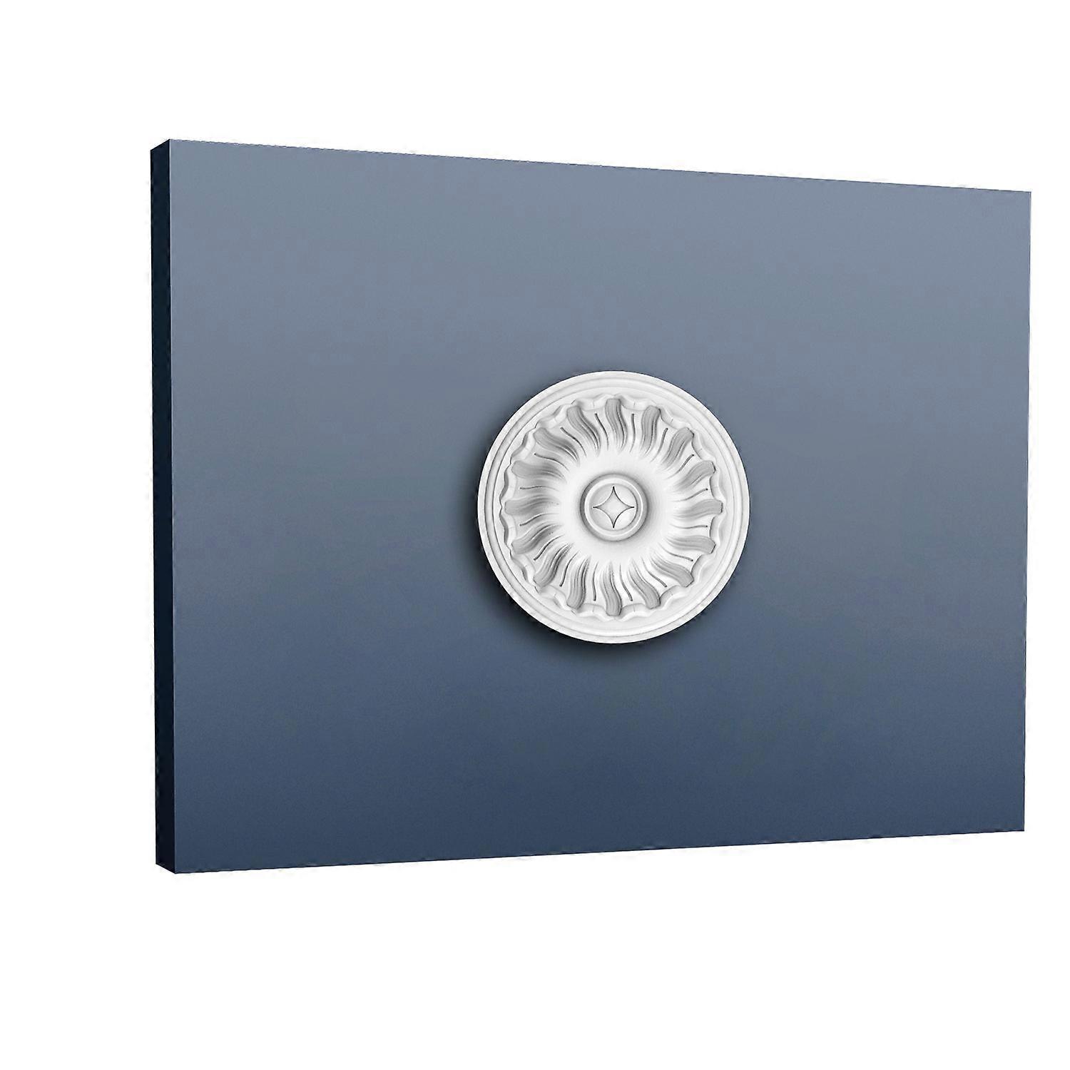 Orac Decor 1 x Ceiling rose R11 LUXXUS white Purotouch® pre-primed lightweight, sturdy, dimensionally stable