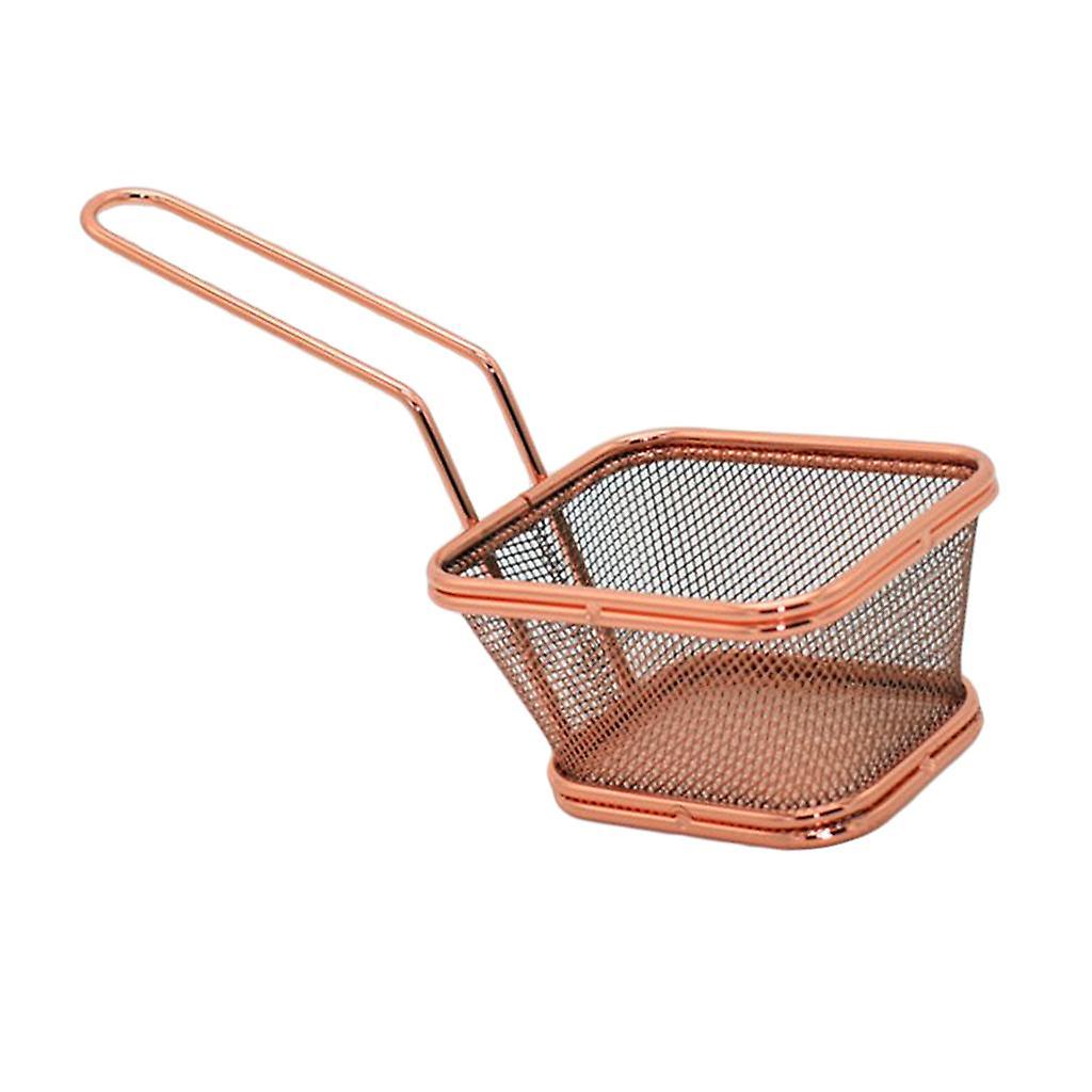 Stainless Wide Mesh Strainer Kitchen Colander Sieve Sifter Round Corner S