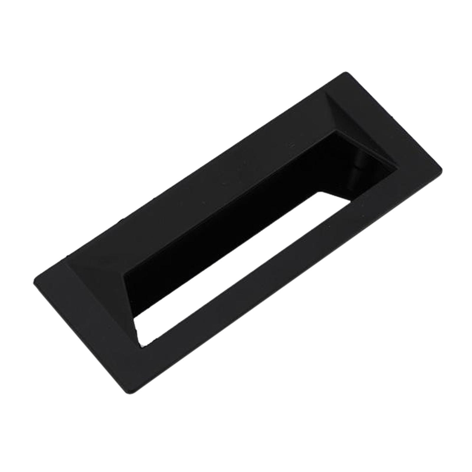 Alloy Concealed Drawer Door Finger Insert Recessed Flush Pull Handle 96mm