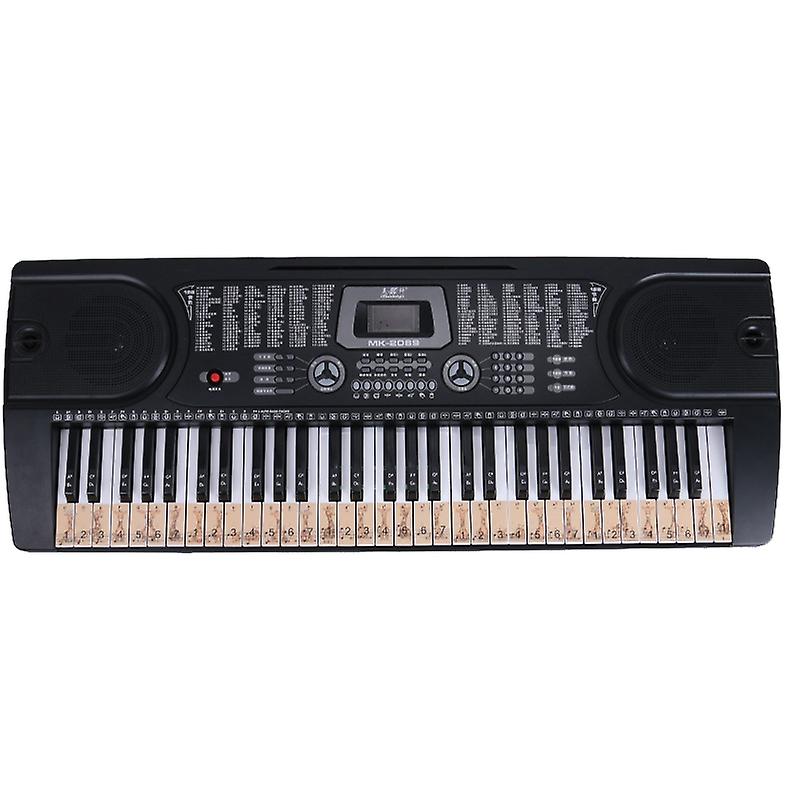 ectronic Piano Cartoon Notes Key Stickers