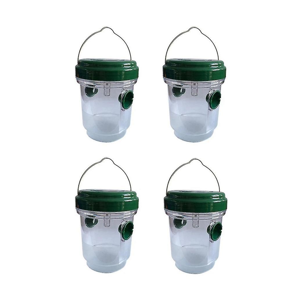 Bee Trap For Outdoors Solar Powered With Led Light,hanging Design Bee Trap Reusable, Insect Traps F