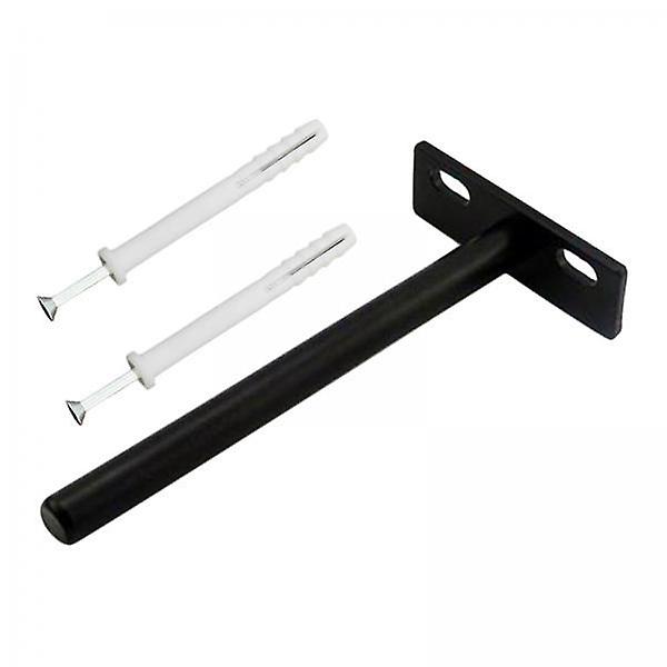 2xFLOATING SHELF BRACKETS  SCREW WALL SHELVES SUPPORT HOLDER 12.4x6.2x2cm