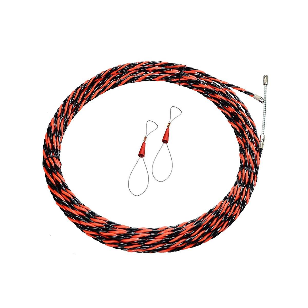 Electrical Threader Lead Tool 30M Cable Wire Guide 3-Strand Wall Threader Cable Stringer with 2 Fas