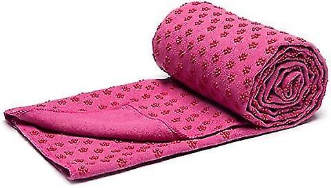 Yoga Mat Towels With Mesh Carrying Bag, Quick Dry Non Slip Dot Grip Bikram Pilates Towe