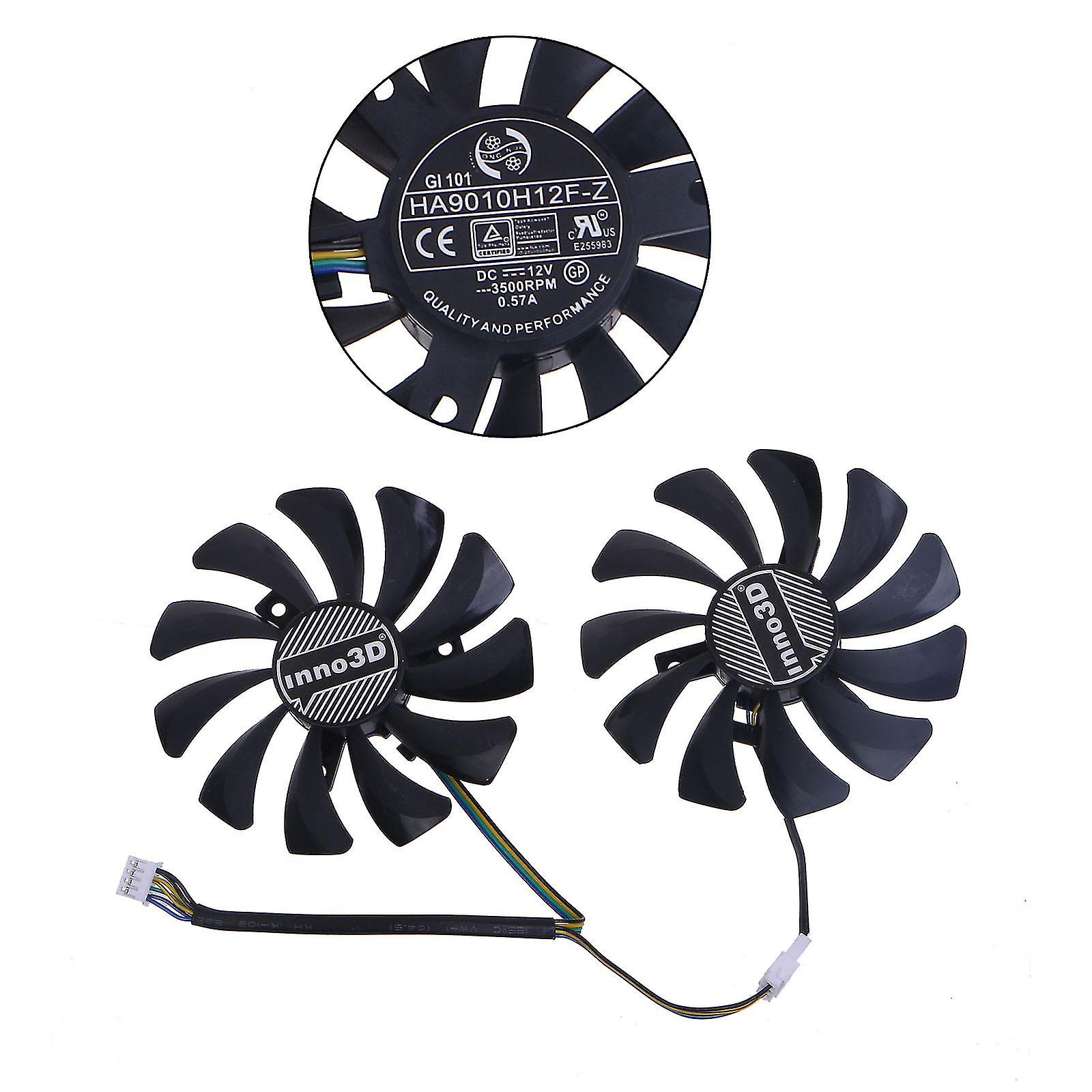 Gpu Cooler Fans 85mm Ha9010h12f-z pour Inno-3d Gtx1060 Oc P106 Carte graphique