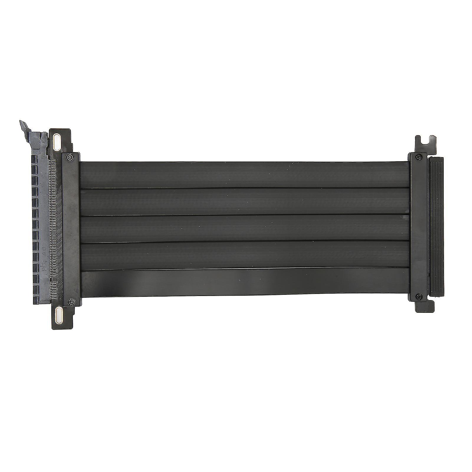 PCIE 4.0 X16 Extender Right Angle GPU Extension Cable 128Gbps Plug and Play 19.7in