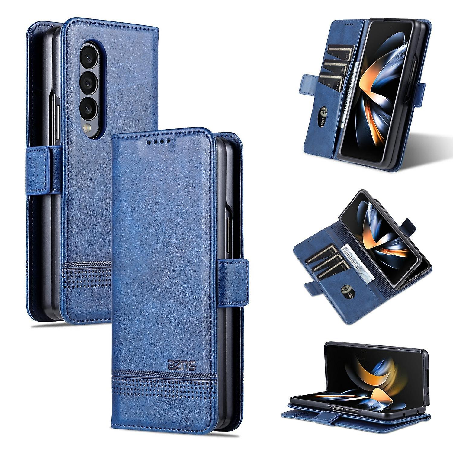 AZNS Calf Texture PU Case For Samsung Galaxy Z Fold4